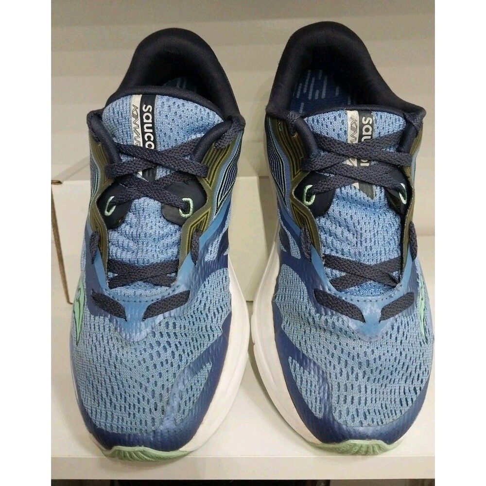 Saucony Kinvara 9 Everun Blue Teal Running Shoes S10418-1 size 7 ladies Preowned - Picture 2 of 5